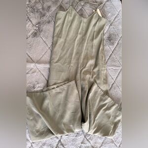 Naf Naf women’s XS one piece jumpsuit romper New with tags cream tint of green